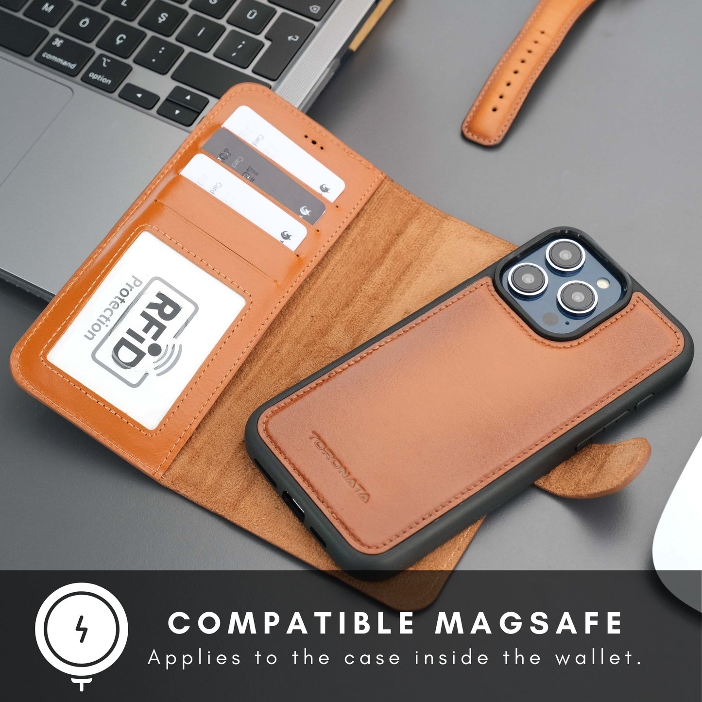 Casper iPhone 17 Pro Max Leather Wallet Case – MagSafe Compatible-2