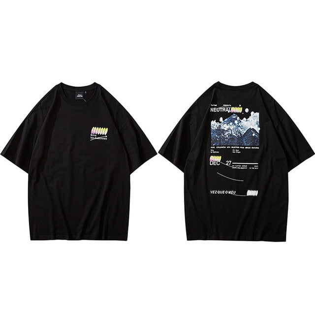 Hip Hop T Shirt Men Streetwear Iceberg Printed Tee Shirt Short Sleeve Cotton Casual T-Shirt Fashion Black Harajuku Tshirt-6
