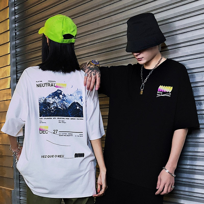 Hip Hop T Shirt Men Streetwear Iceberg Printed Tee Shirt Short Sleeve Cotton Casual T-Shirt Fashion Black Harajuku Tshirt-4