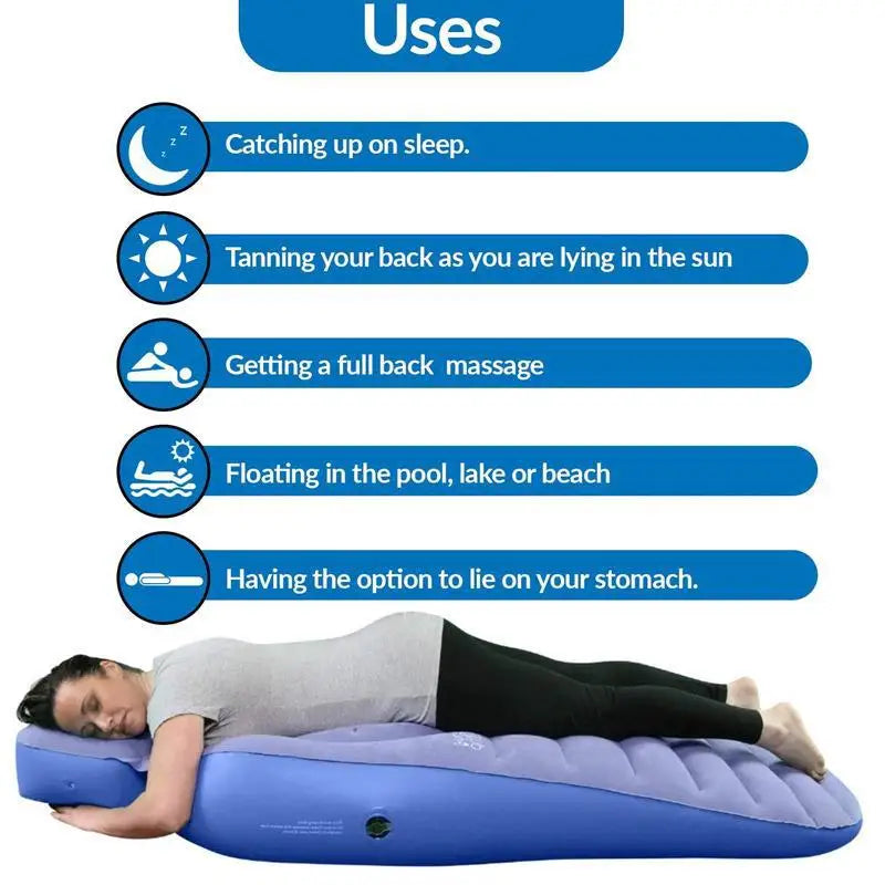Flocking Air Mattress Yoga Mat for Pregnant Women-4