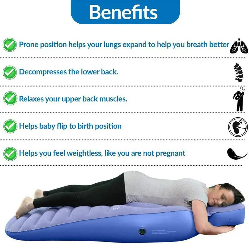 Flocking Air Mattress Yoga Mat for Pregnant Women-3