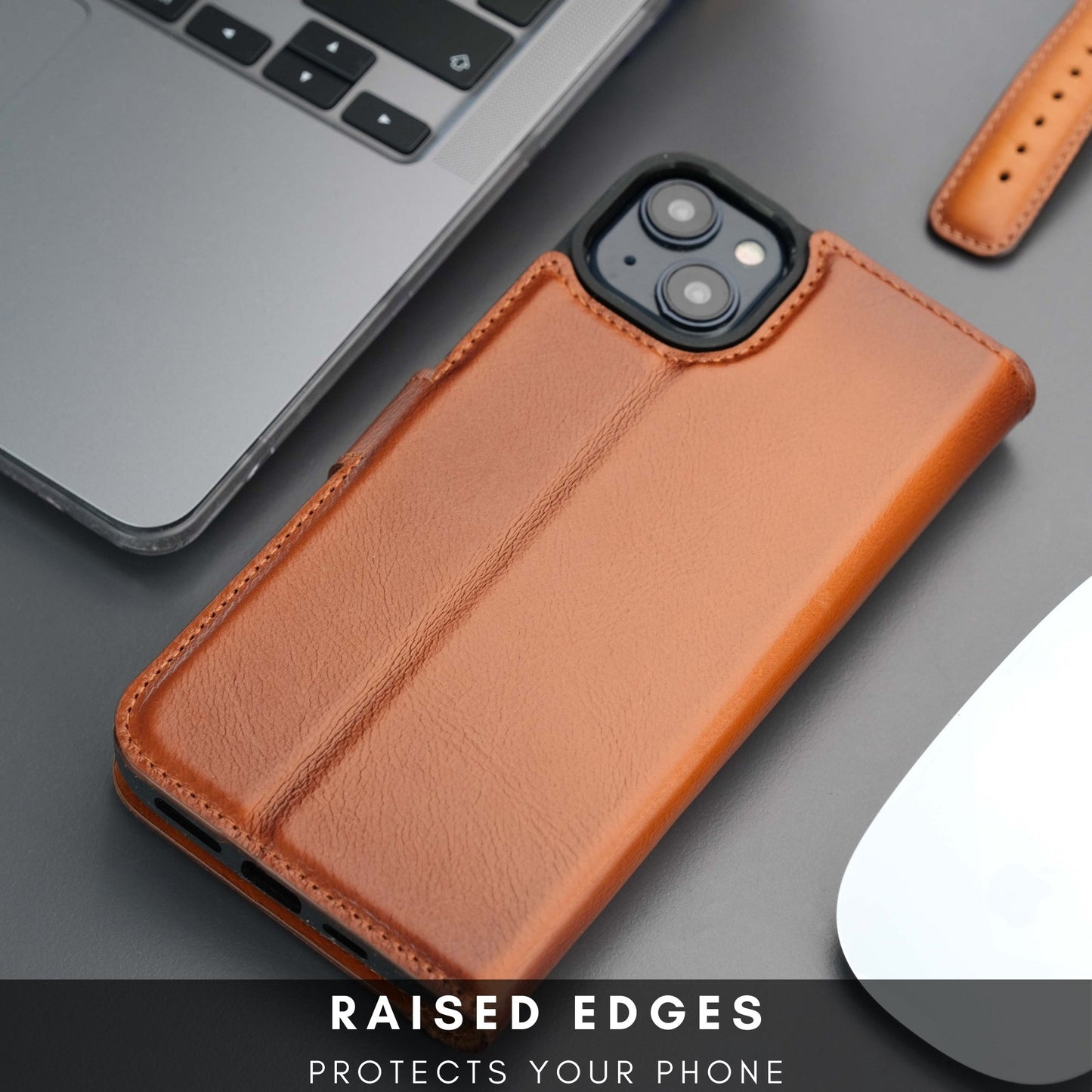 Casper iPhone 17 Air Leather Wallet Case – MagSafe Compatible-3