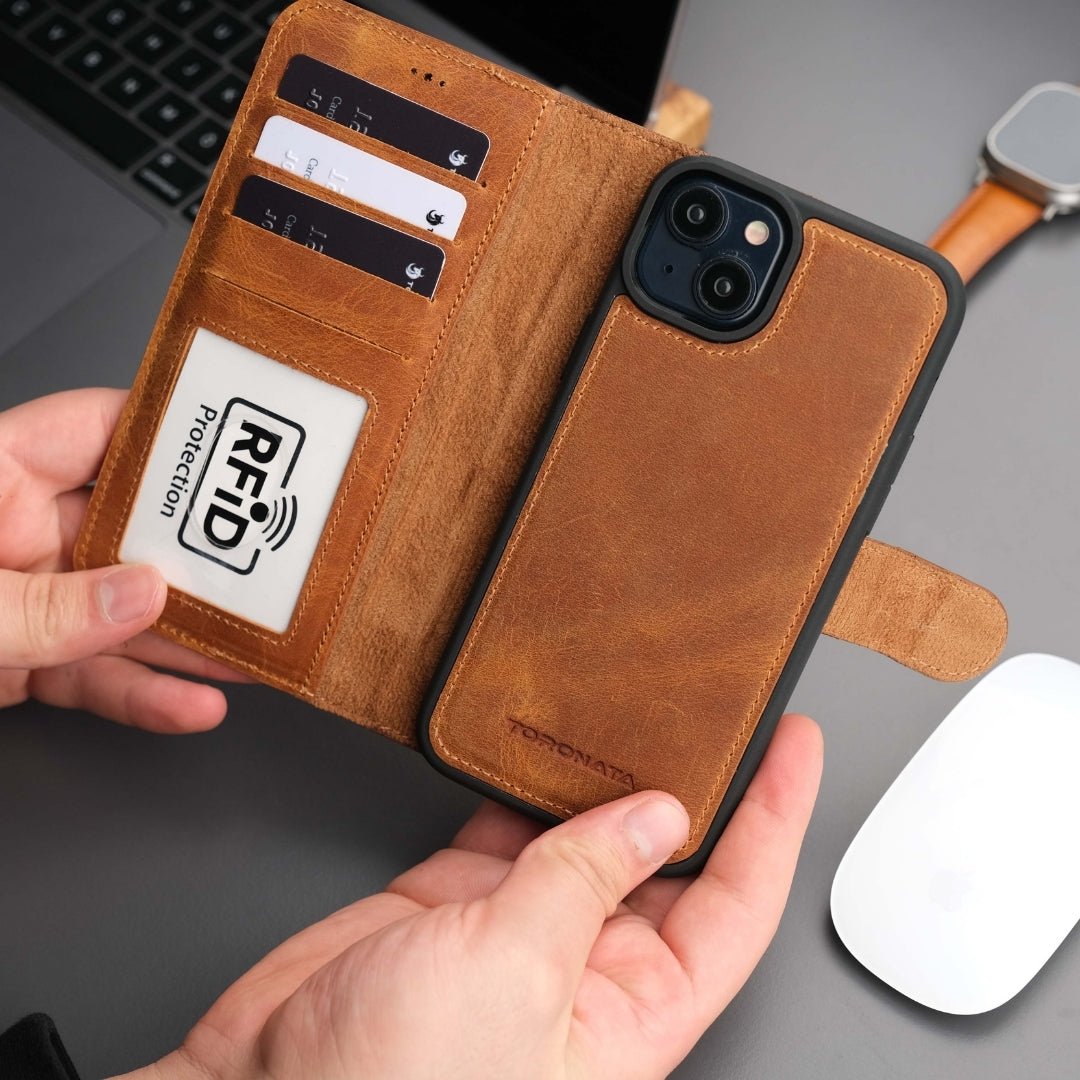 Casper iPhone 17 Air Leather Wallet Case – MagSafe Compatible-7