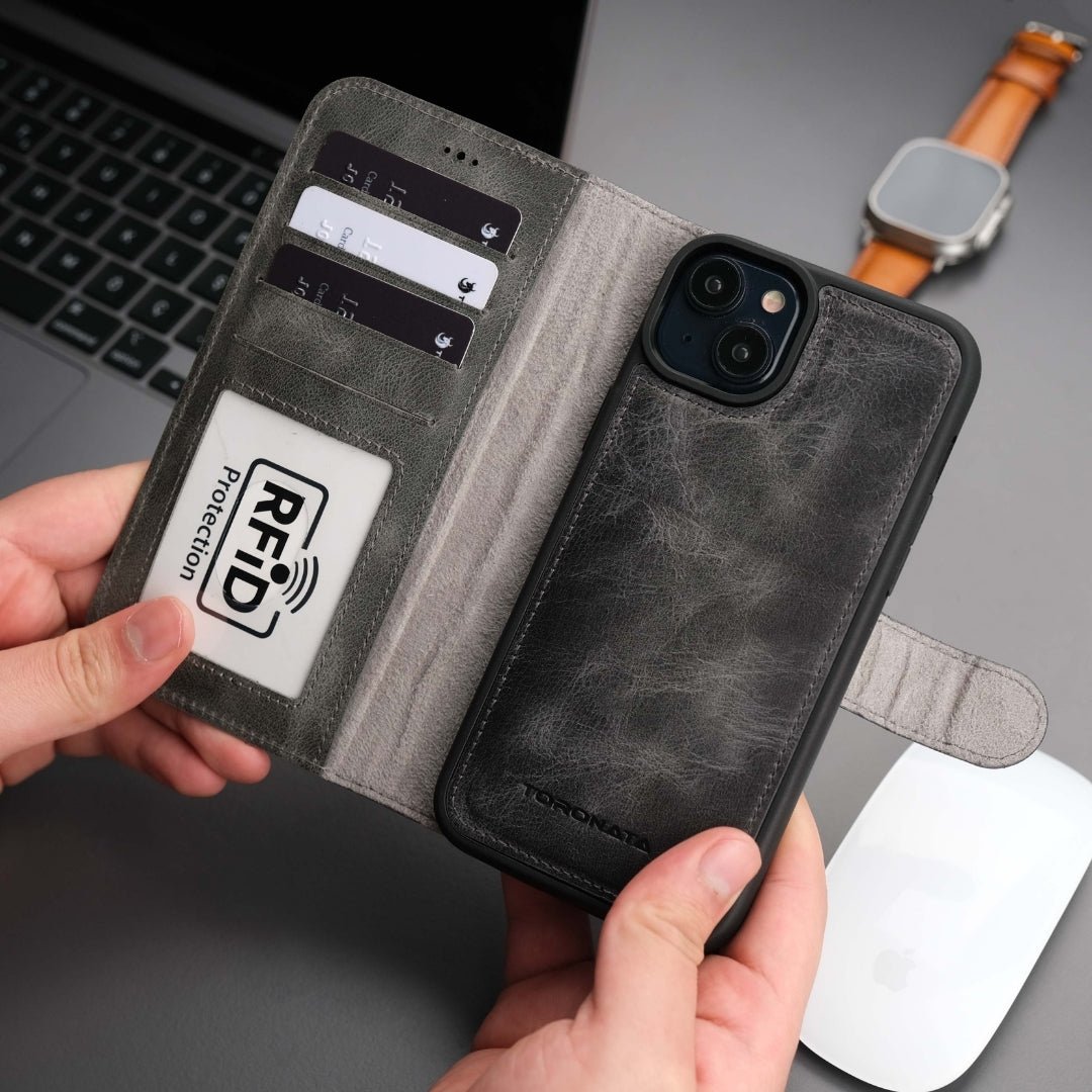 Casper iPhone 17 Air Leather Wallet Case – MagSafe Compatible-8