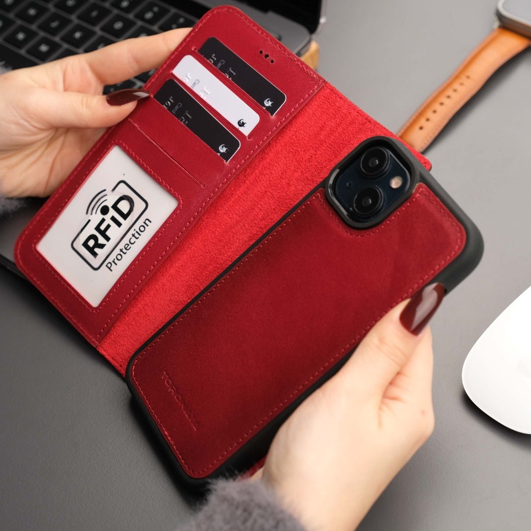 Casper iPhone 17 Air Leather Wallet Case – MagSafe Compatible-9