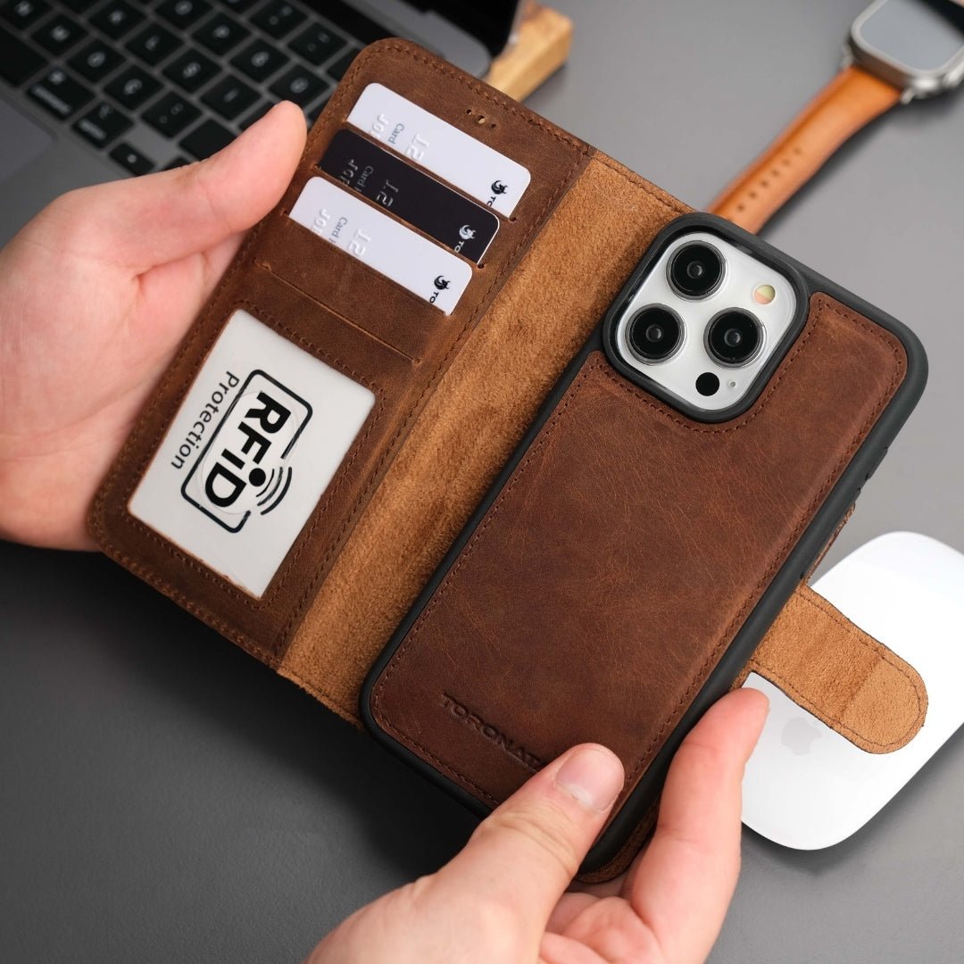 Casper iPhone 17 Pro Max Leather Wallet Case – MagSafe Compatible-5