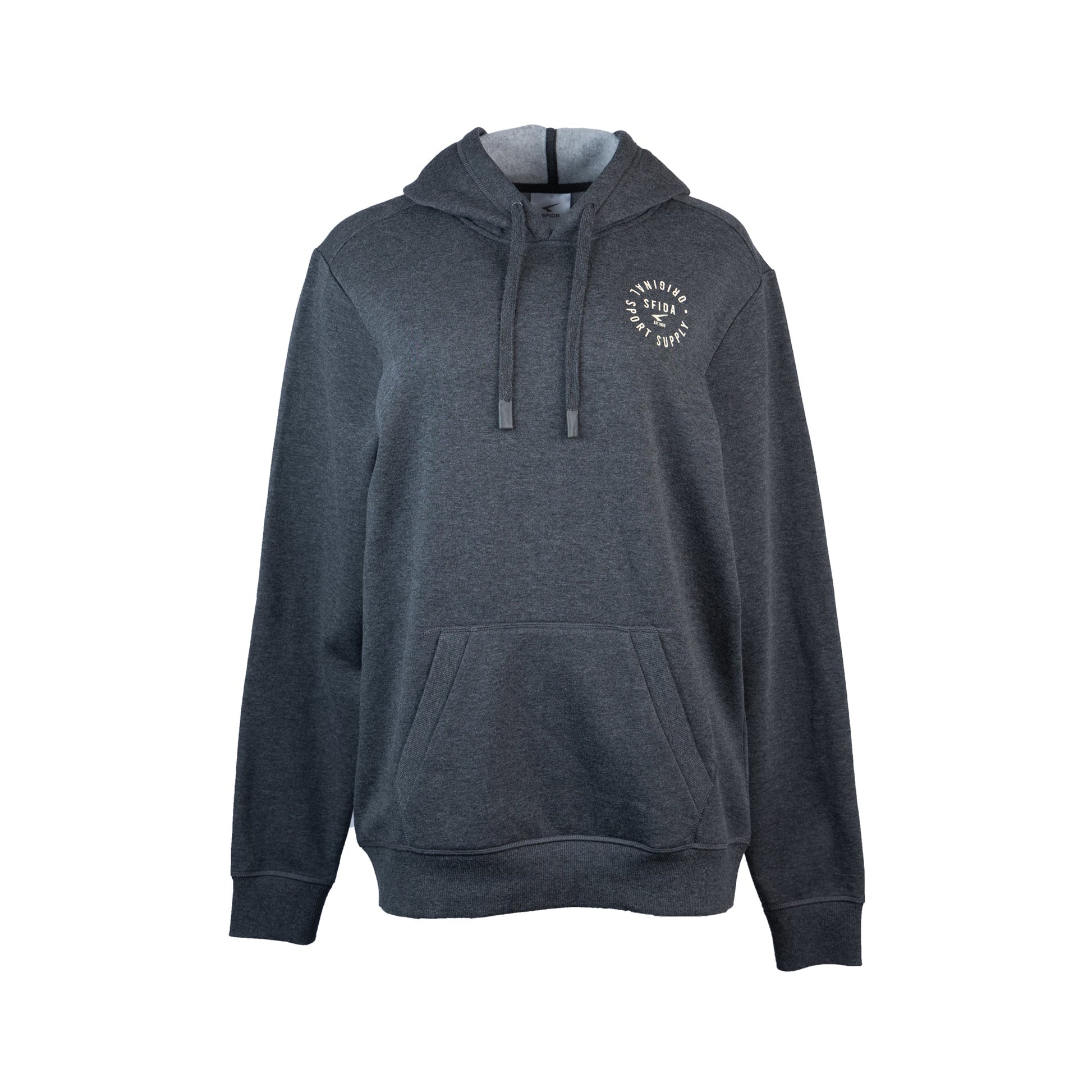 Oakland Mens Fleece Hoodie Charcoal Marle-0